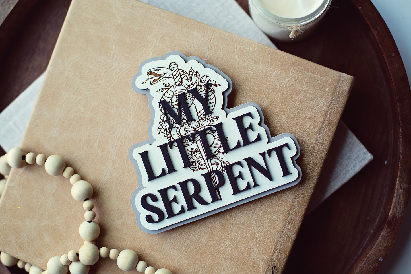 My Little Serpent Bookshelf Sign