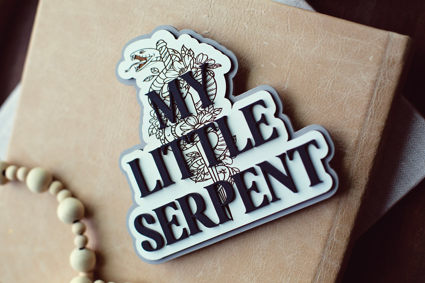 My Little Serpent Bookshelf Sign