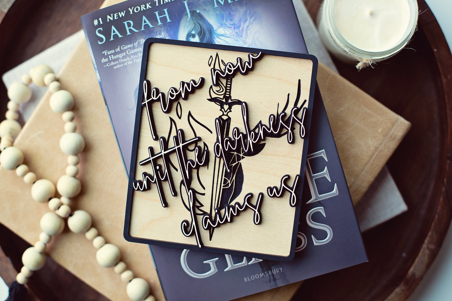 VILLAINS AND VIXENS PRE-ORDER From Now Until the Darkness Claims Us Bookshelf Sign