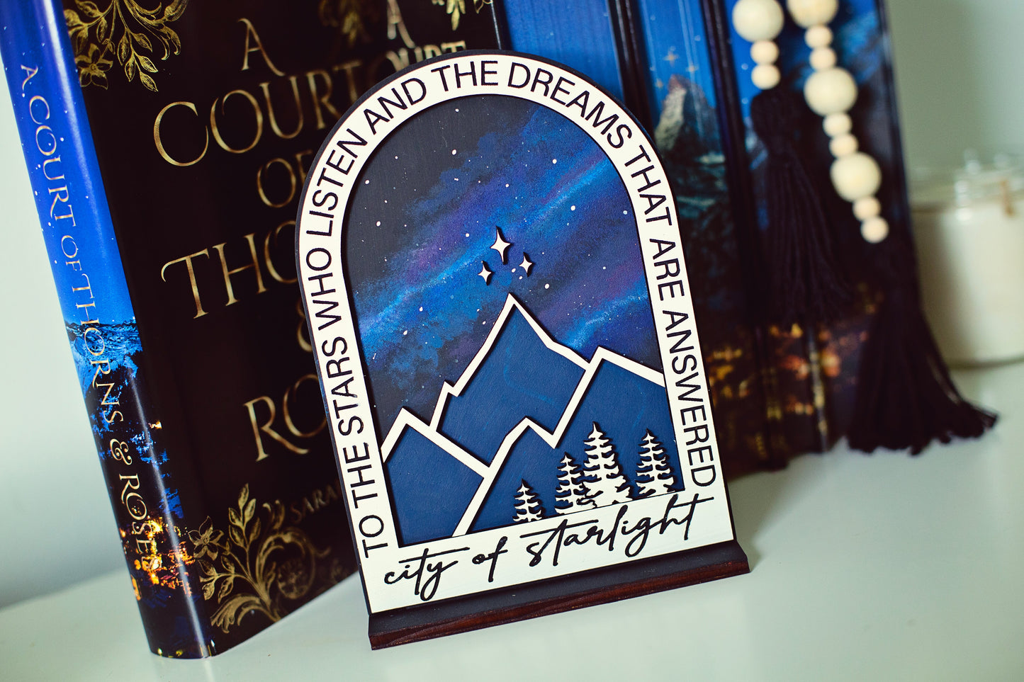 ROMANTASY PRE-ORDER, City of Starlight Bookshelf Sign