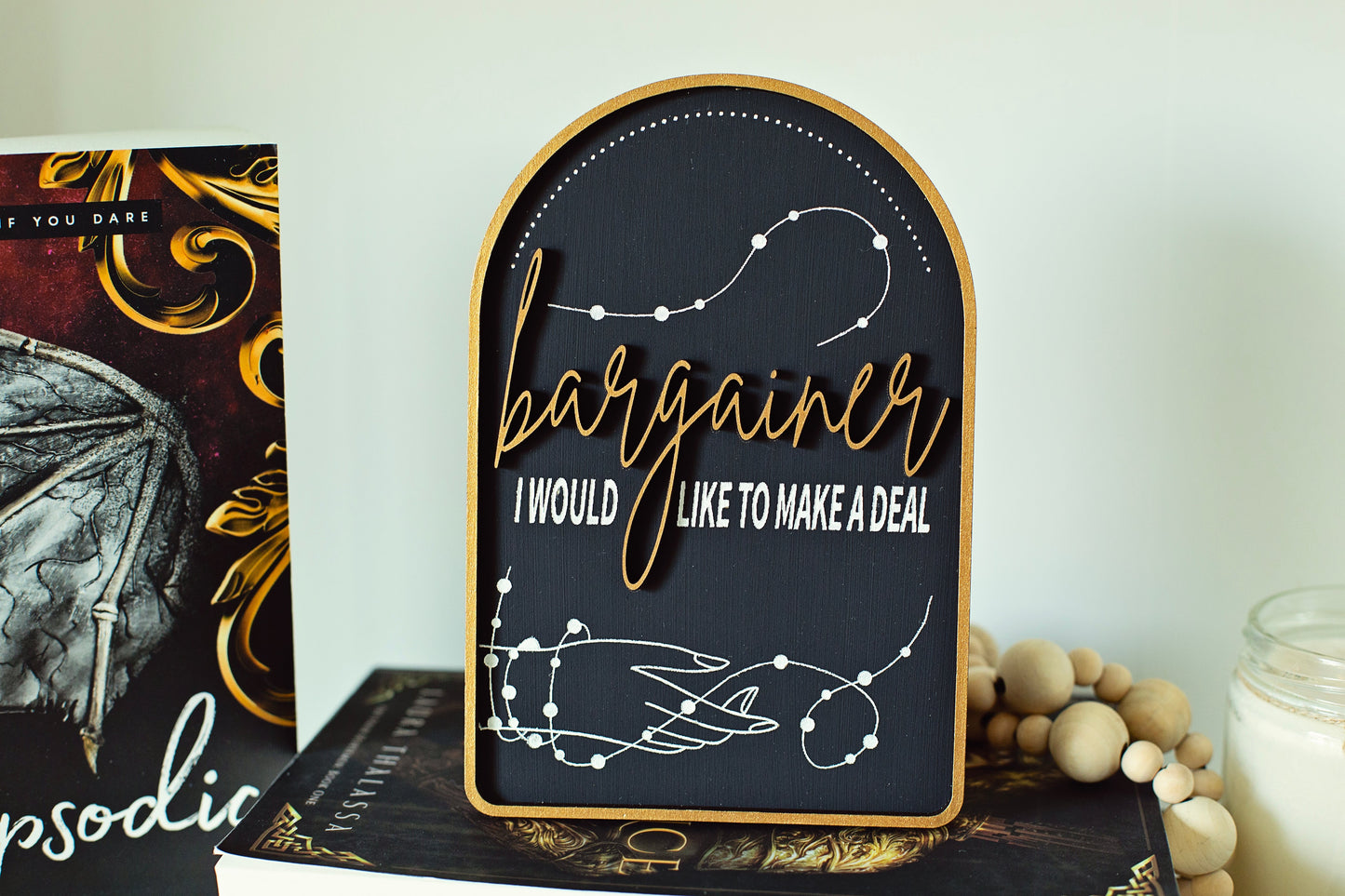 LOVE N VEGAS PRE-ORDER, I would Like to Make a Deal Bookshelf Sign