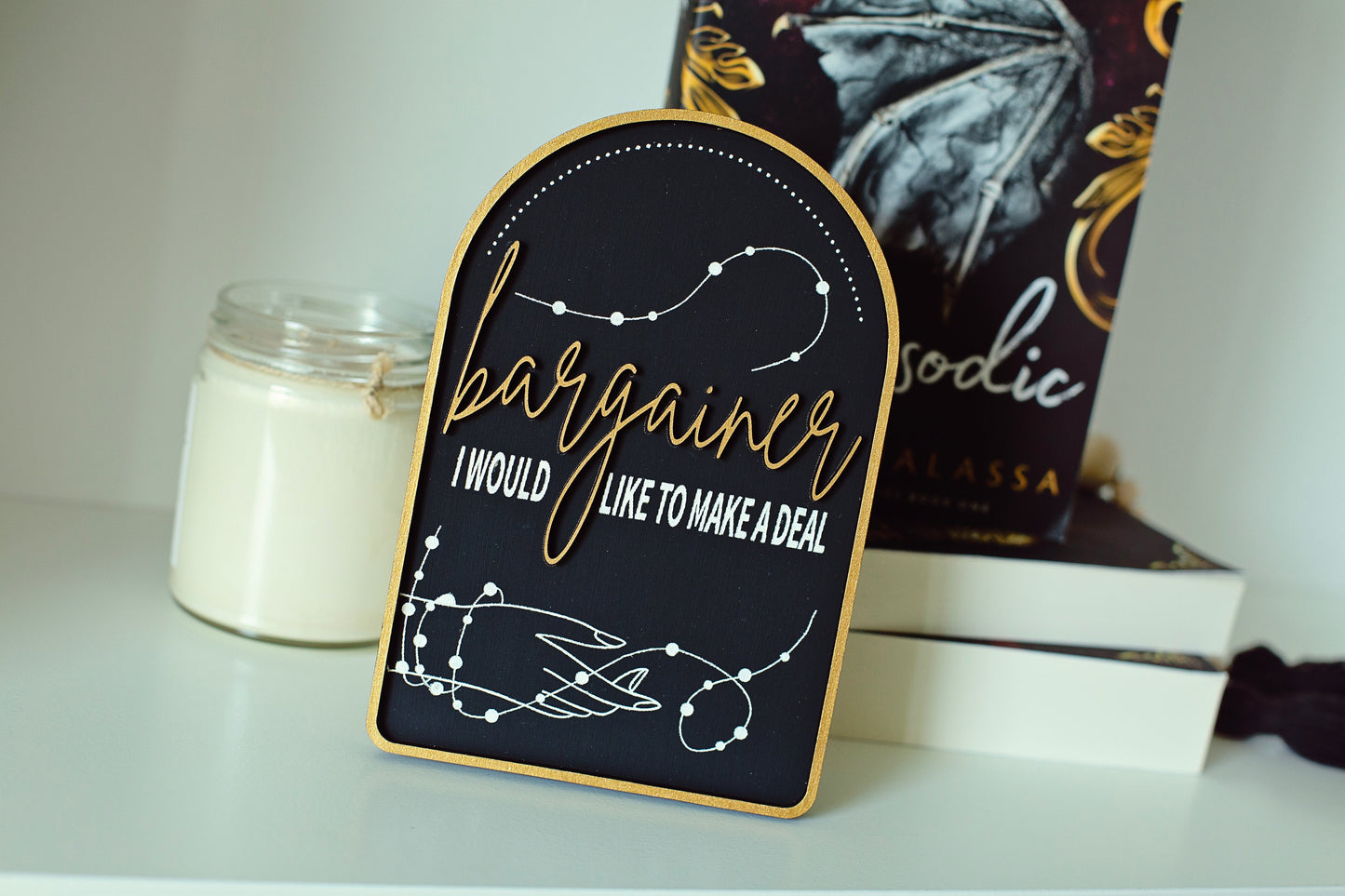 LOVE N VEGAS PRE-ORDER, I would Like to Make a Deal Bookshelf Sign