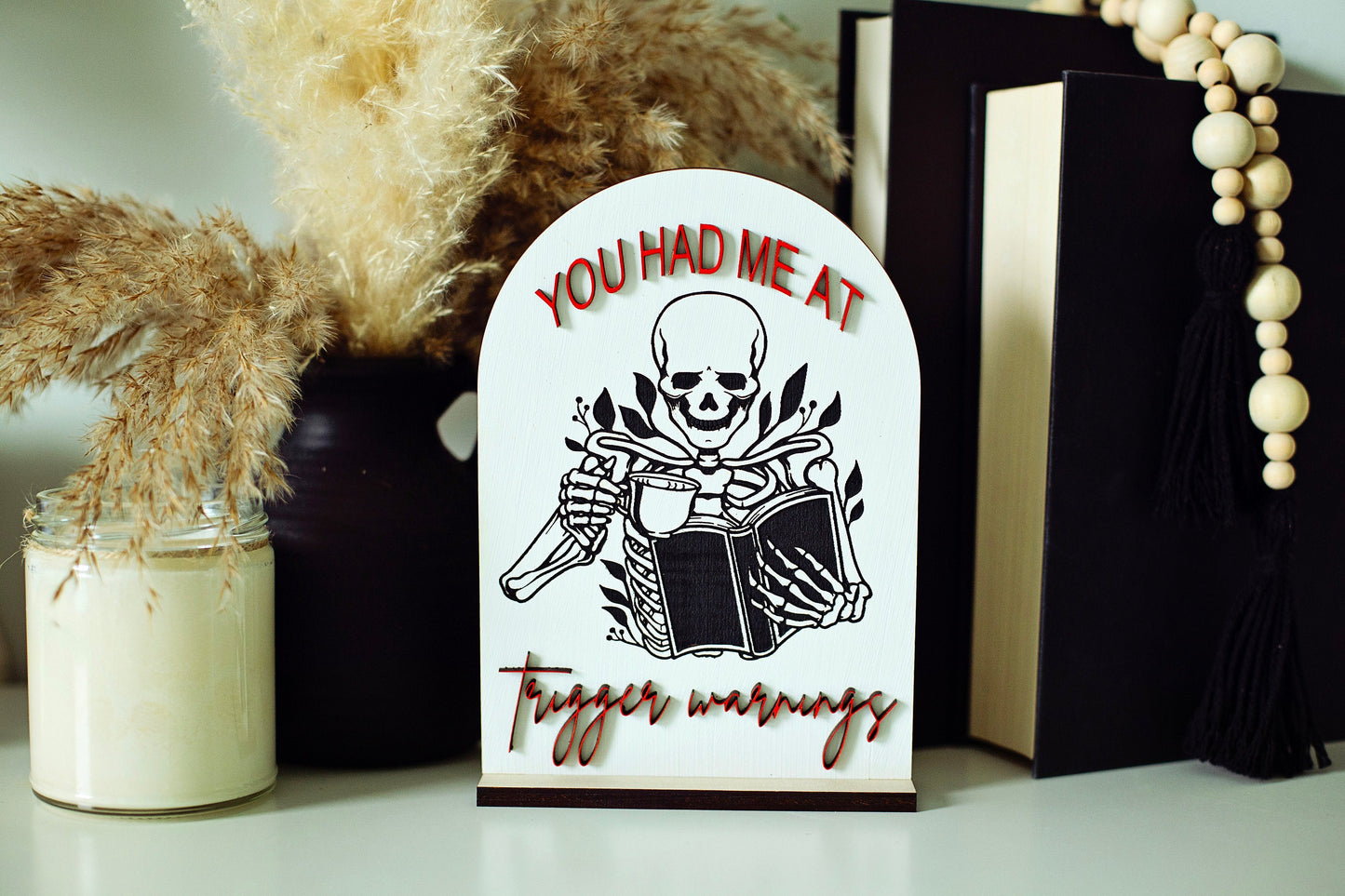 LOVE N VEGAS PRE-ORDER, Trigger Warnings Sign