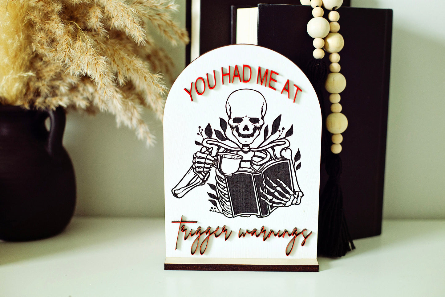 LOVE N VEGAS PRE-ORDER, Trigger Warnings Sign