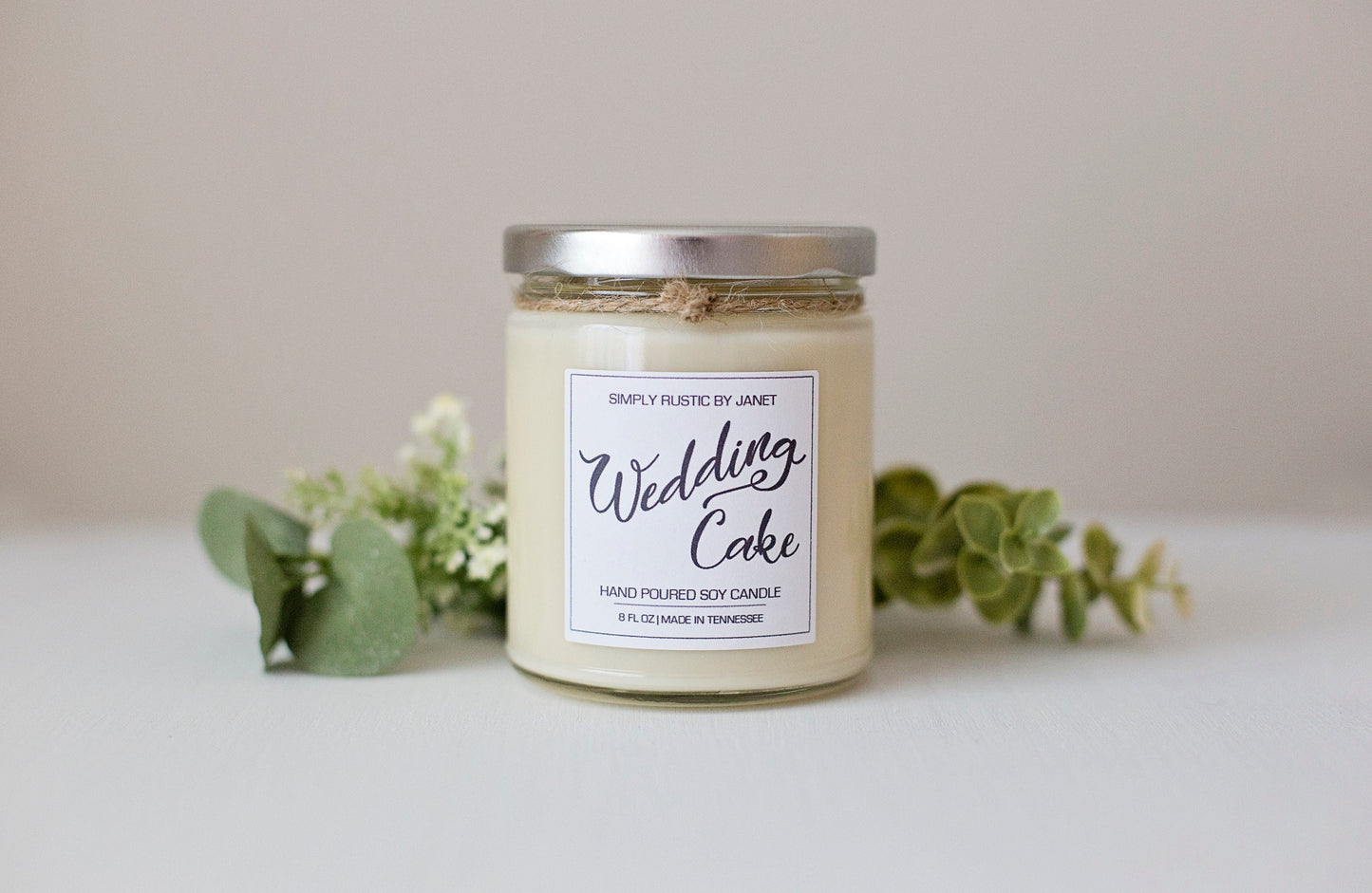 Wedding Cake Soy Candle, All natural Soy Candle, 8oz and 15oz soy candle, spring soy candles
