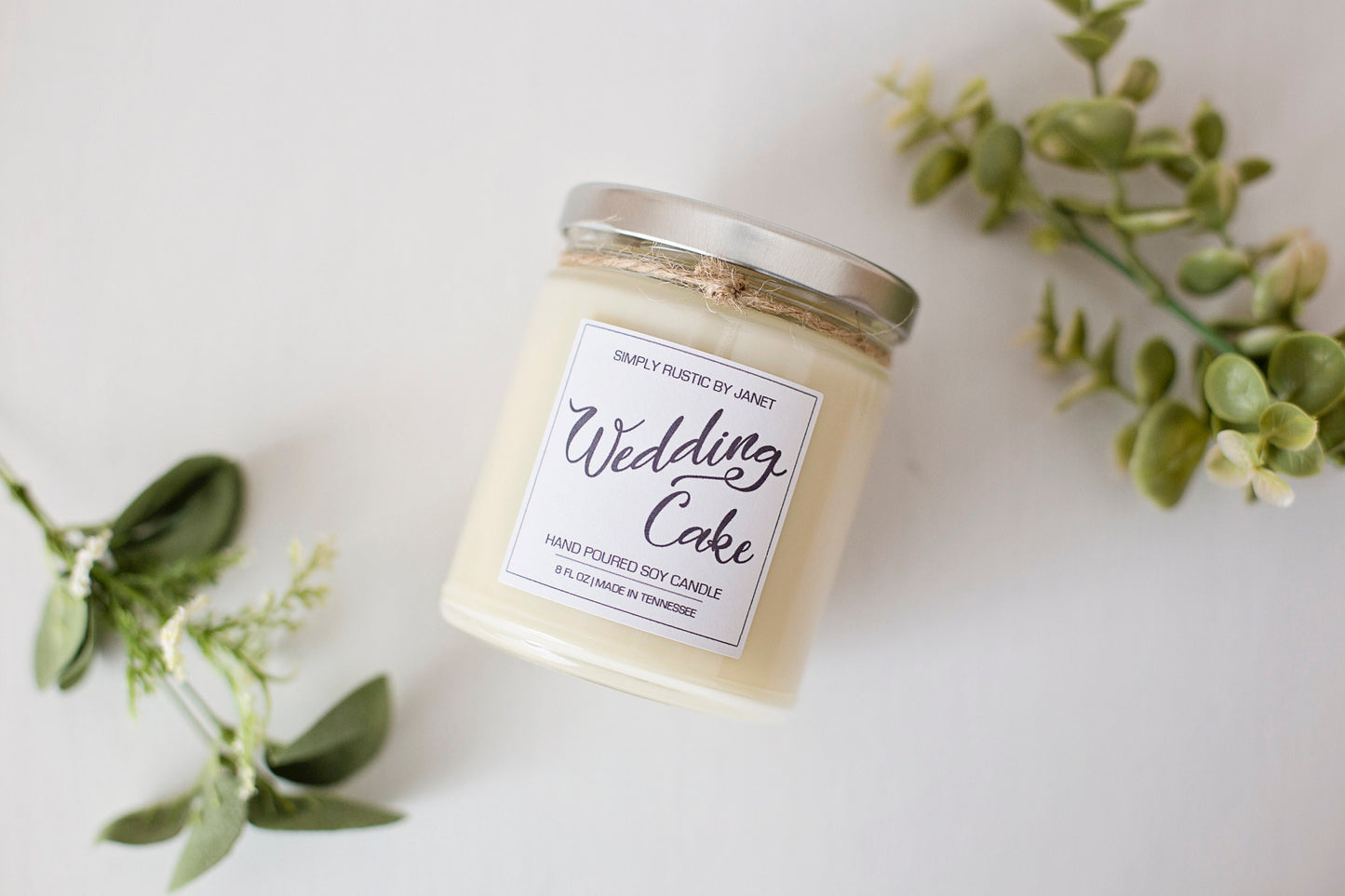 Wedding Cake Soy Candle, All natural Soy Candle, 8oz and 15oz soy candle, spring soy candles