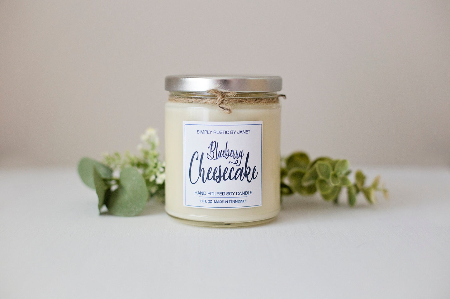 Blueberry Cheesecake Soy Candle, All natural Soy Candle, 8oz and 15oz soy candle, spring soy candles