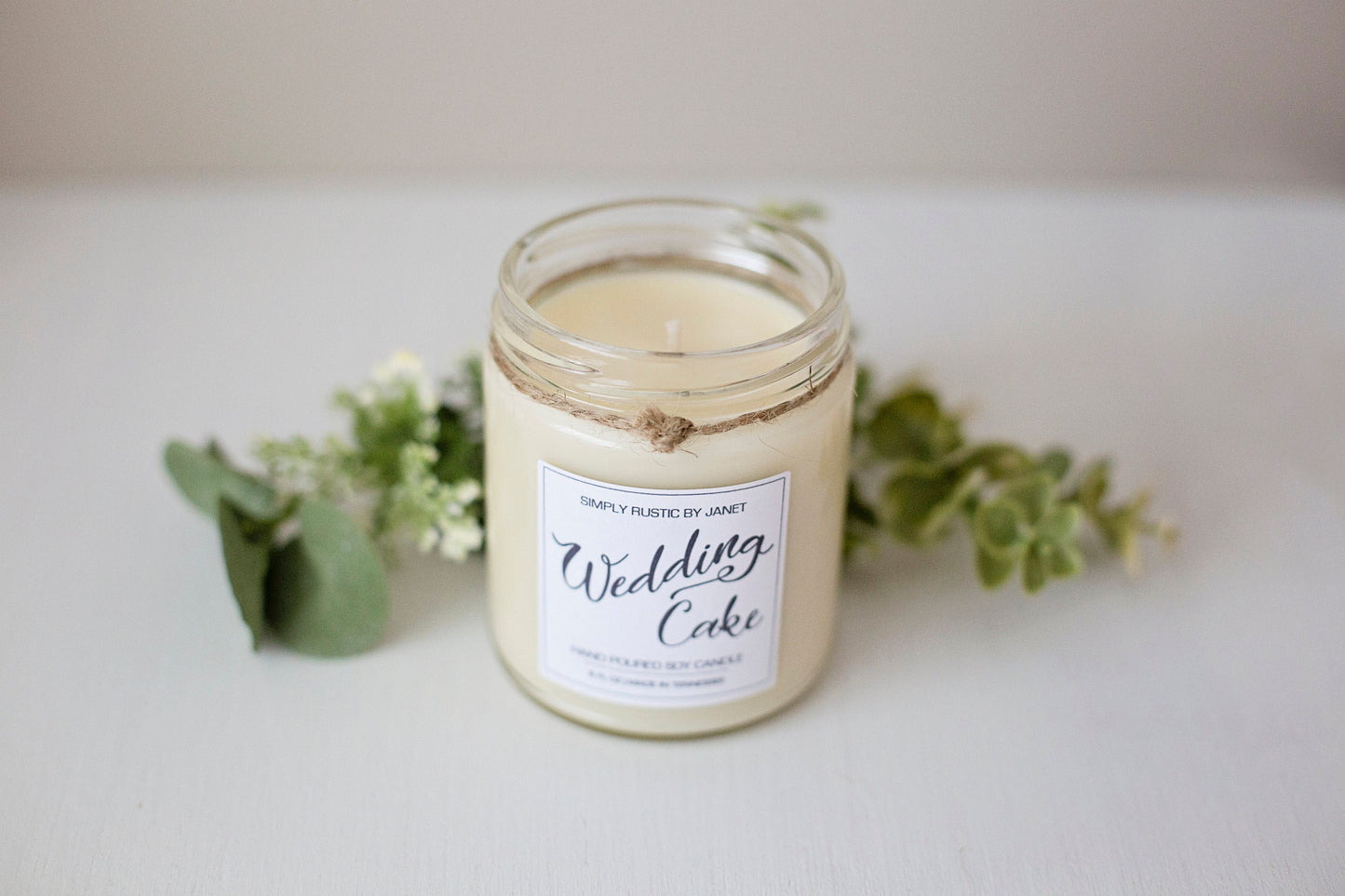 Wedding Cake Soy Candle, All natural Soy Candle, 8oz and 15oz soy candle, spring soy candles