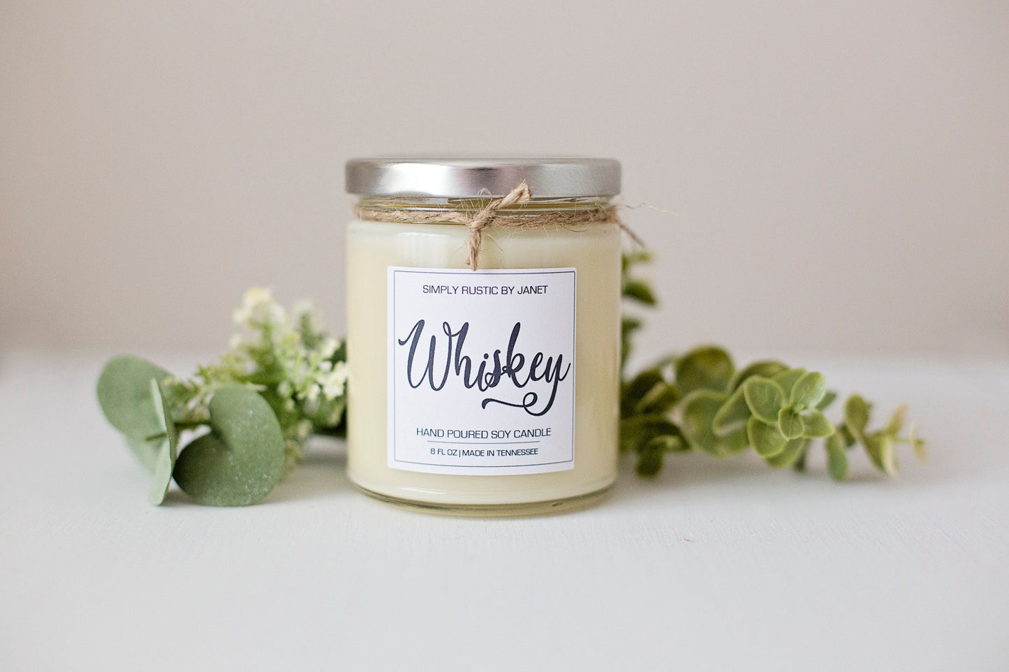 Whiskey Soy Candle, All natural Soy Candle, 8oz and 15oz soy candle, spring soy candles