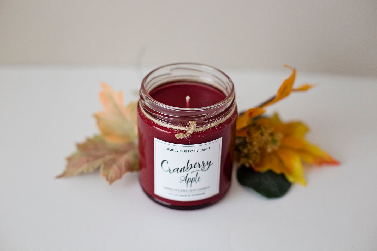 Cranberry Apple Soy Candle, All natural Soy Candle, 8oz and 16oz soy candle, Fall soy candles