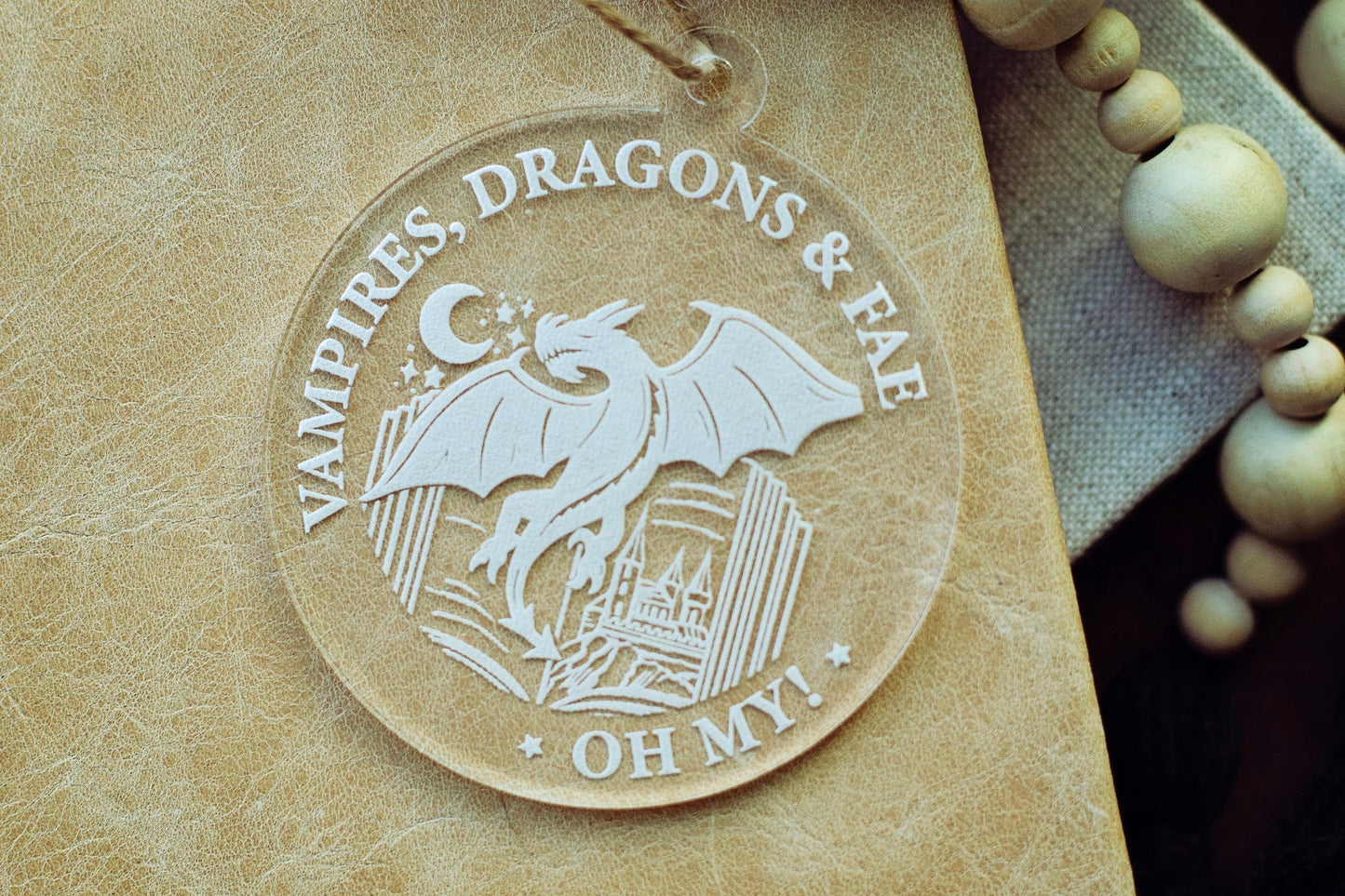 Vampires, Dragons and Fae Ornament, Spicy booktok ornament, booktok sign, booktok ornament, smut, Christmas ornament, gift for readers