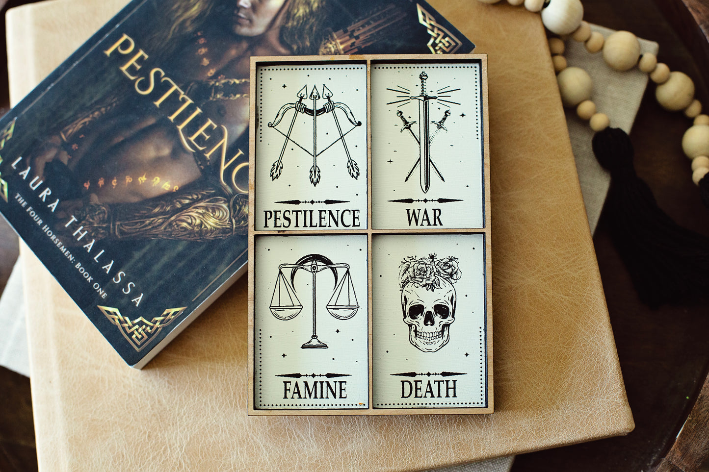 The Four horseman Series Bookshelf Sign