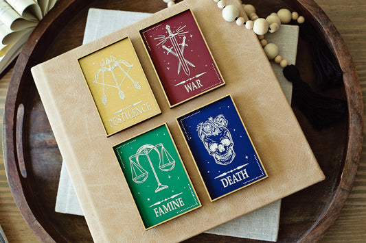 The Four horseman Series Mini Bookshelf Sign