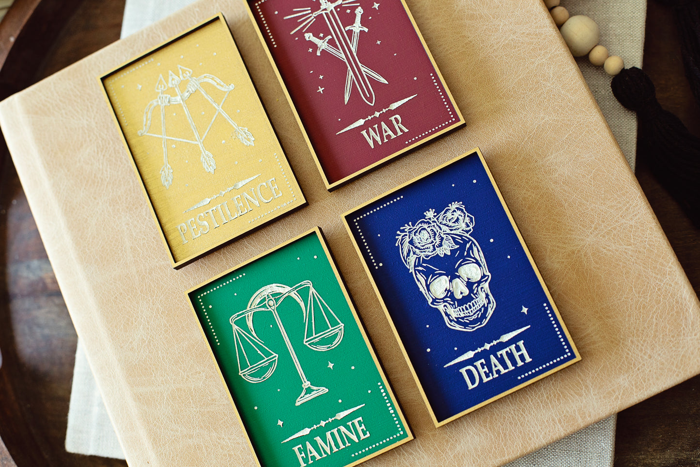 The Four horseman Series Mini Bookshelf Sign