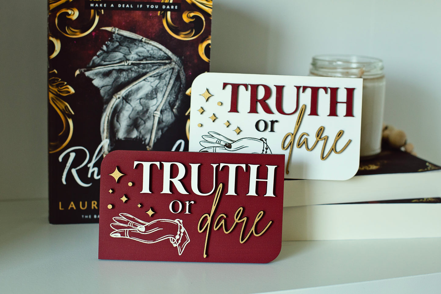 Truth or Dare Bookshelf Sign