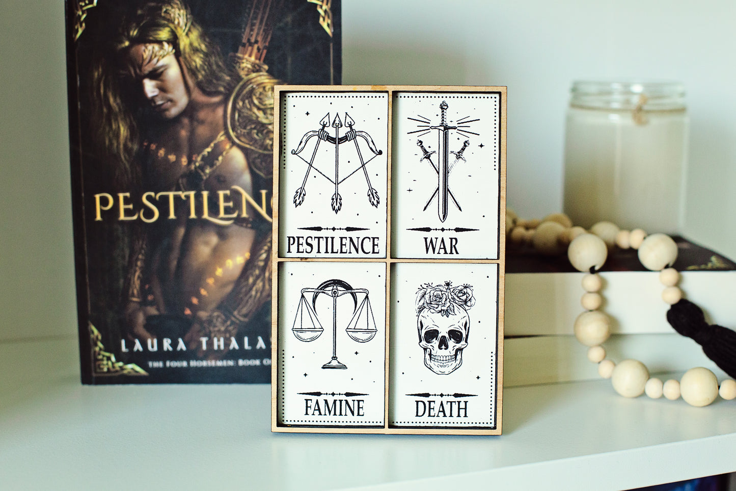 The Four horseman Series Bookshelf Sign