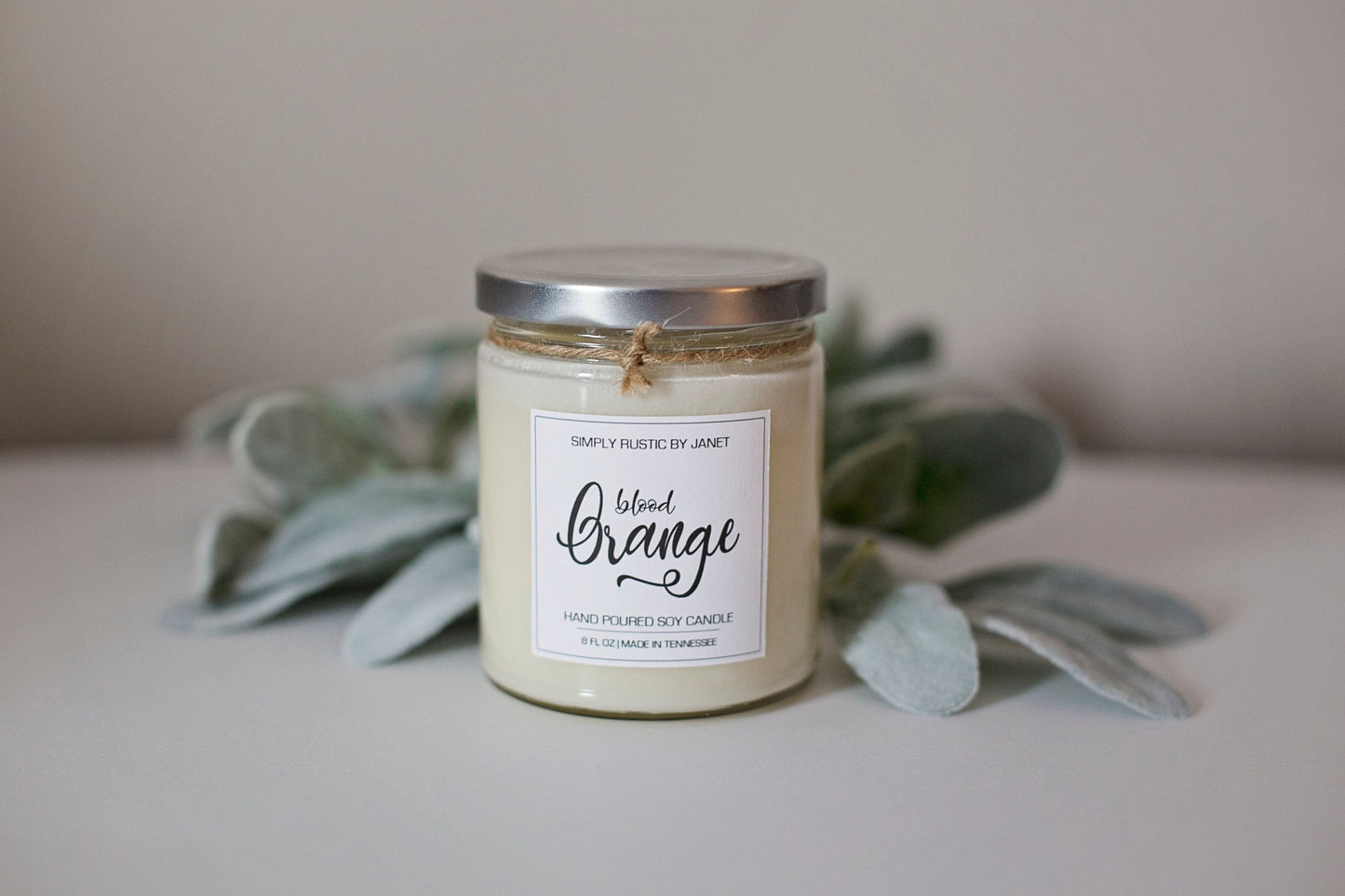 Blood Orange Soy Candle, All natural Soy Candle, 8oz and 16oz soy candle, spring soy candles