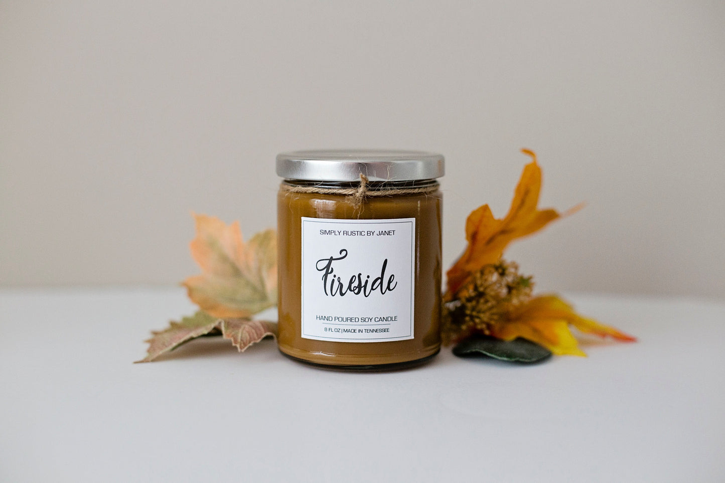 Fireside Soy Candle, All natural Soy Candle, 8oz and 16oz soy candle, Fall soy candles