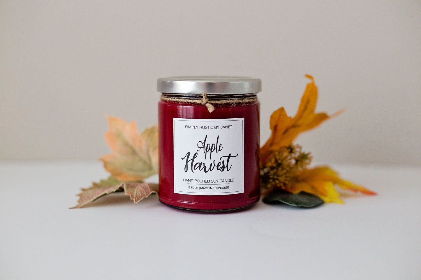 Apple Harvest Soy Candle, All natural Soy Candle, 8oz and 16oz soy candle, Fall soy candles