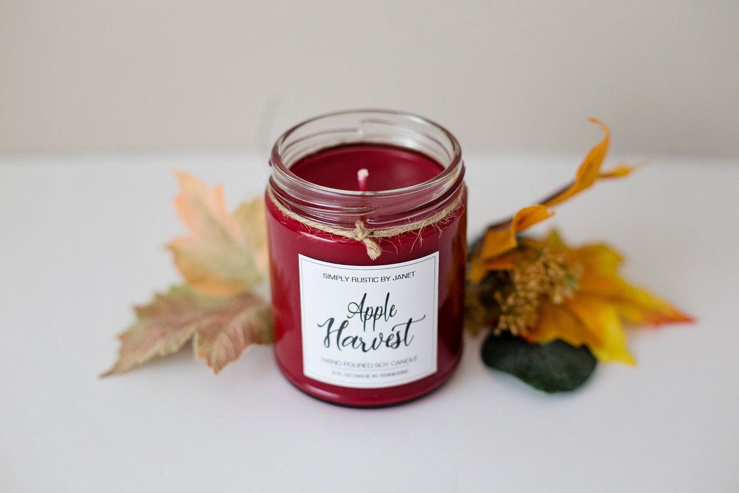 Apple Harvest Soy Candle, All natural Soy Candle, 8oz and 16oz soy candle, Fall soy candles