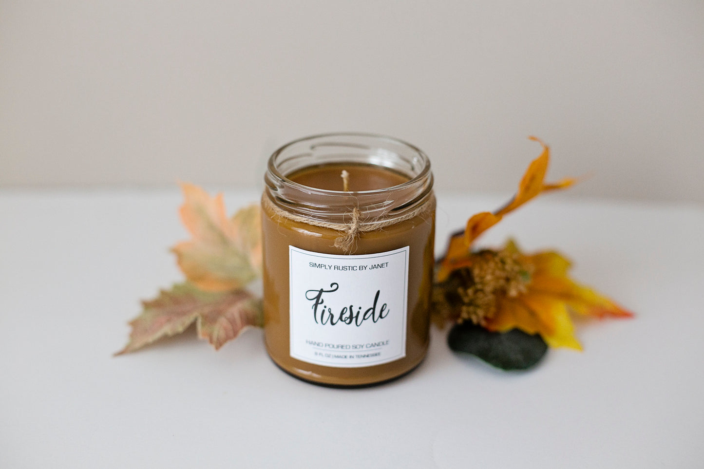 Fireside Soy Candle, All natural Soy Candle, 8oz and 16oz soy candle, Fall soy candles