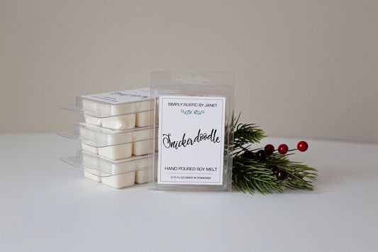 Snickerdoodle Soy Wax Melt, All natural Soy Candle Melt, 2.75 oz soy wax melt, Holiday soy wax candle, Scented wax melts