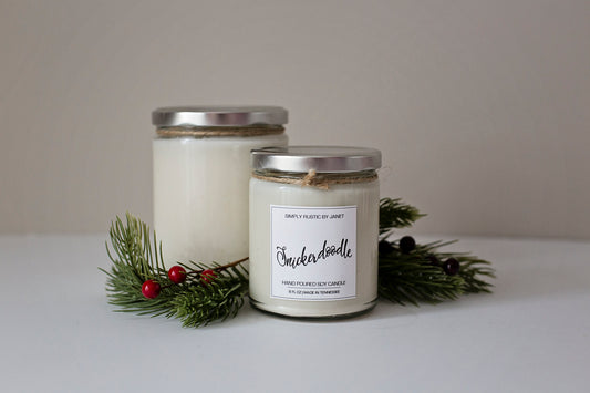 Snickerdoodle Soy Candle, All natural Soy Candle, 8oz and 16oz soy candle, winter soy candles, Christmas soy candles